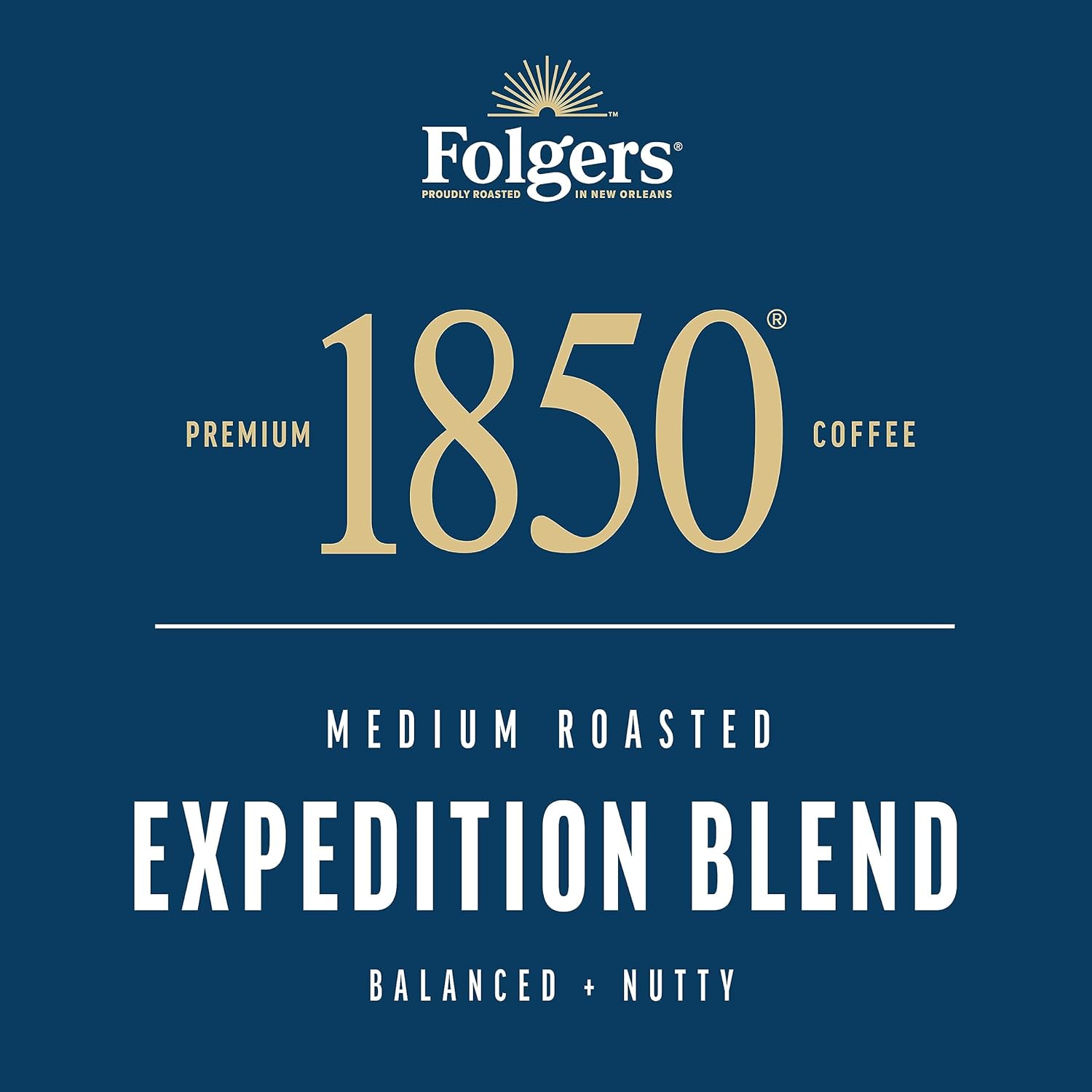 Folgers 1850 Expedition Blend Medium Roast Ground Coffee, 12 Ounce (Pack of 6) - Image 8