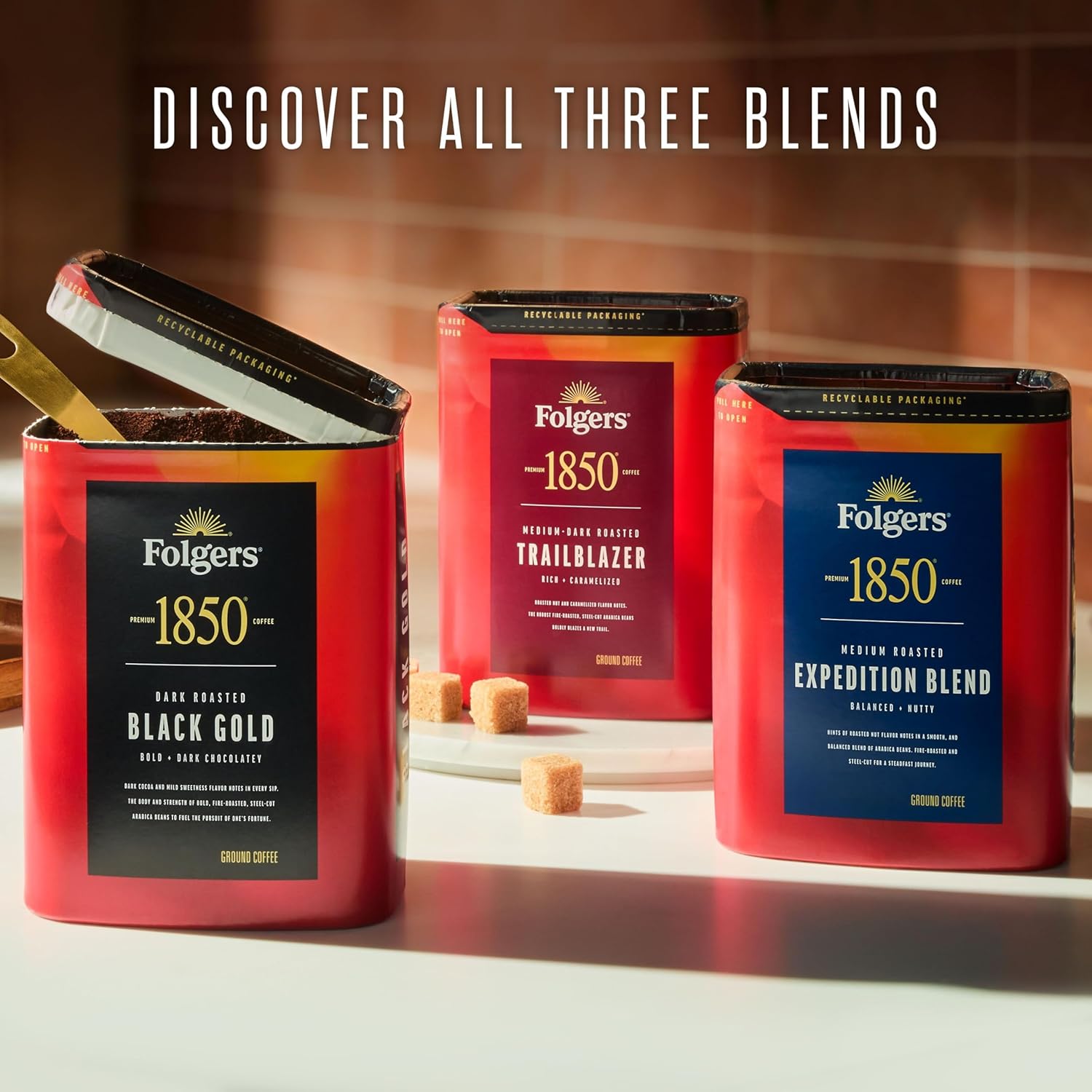 Folgers 1850 Expedition Blend Medium Roast Ground Coffee, 12 Ounce (Pack of 6) - Image 10