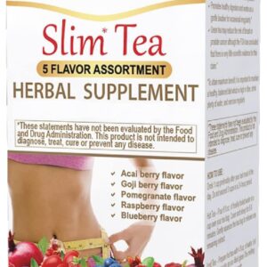 HYLEYS Slim Tea 5 Flavor Assortment - Weight Loss Herbal Supplement