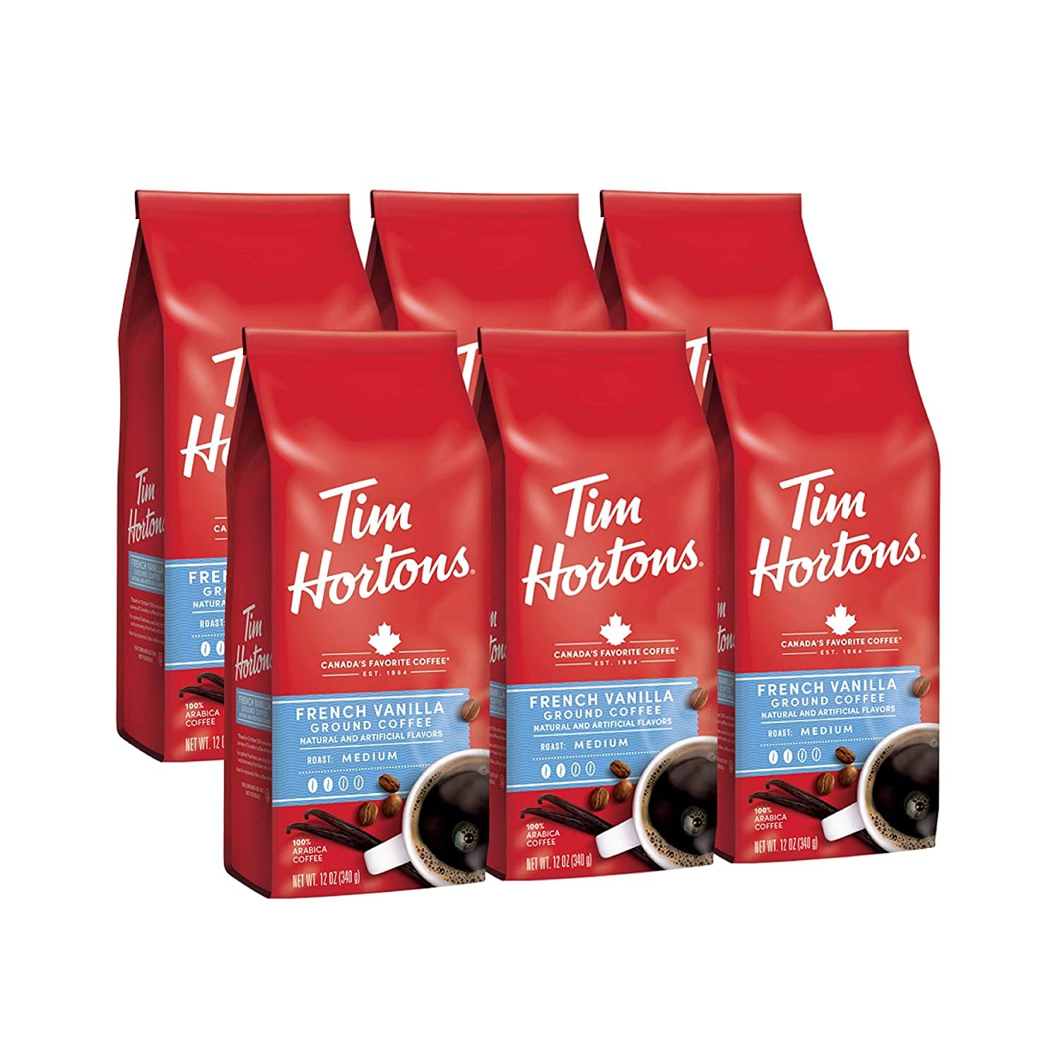 Tim Hortons French Vanilla, Flavored Roast Ground Coffee