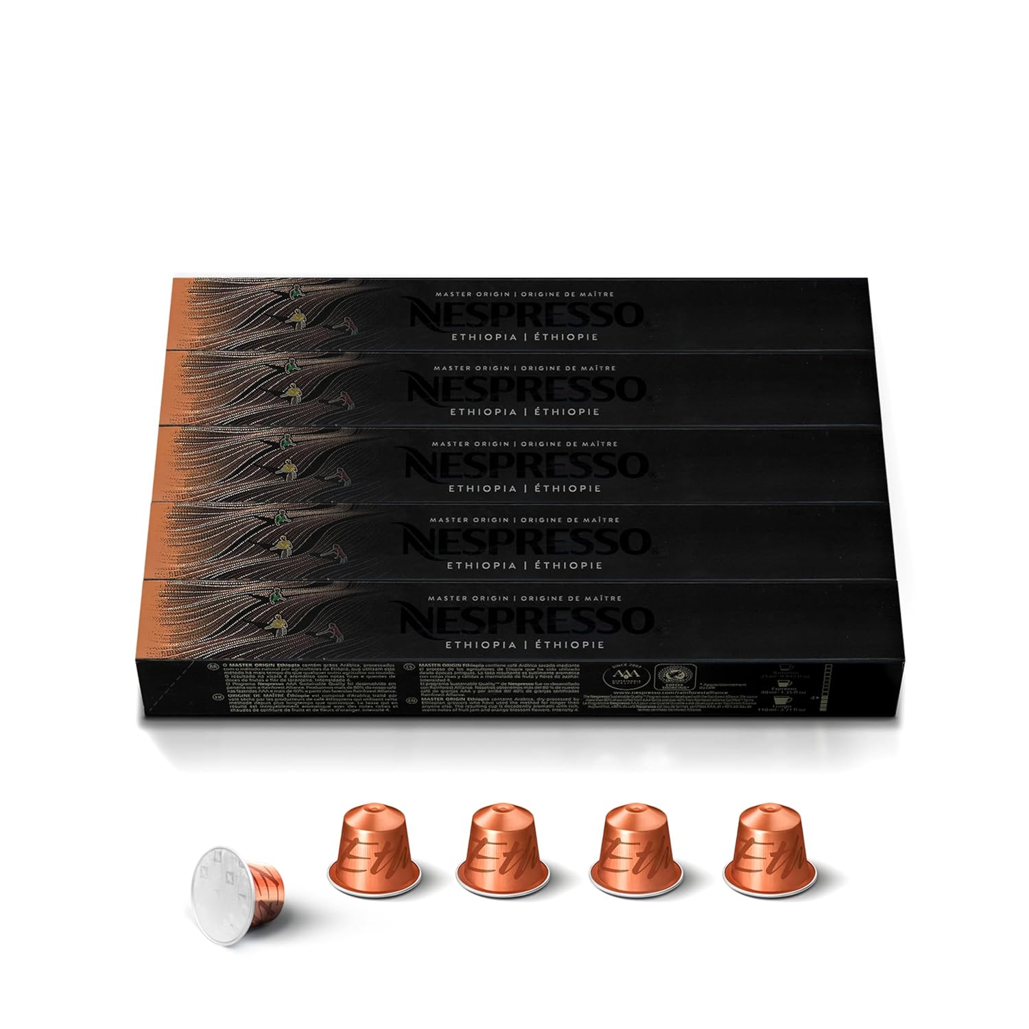 Nespresso Capsules Original Line, Ethiopia Master Origin,Mild Roast Coffee