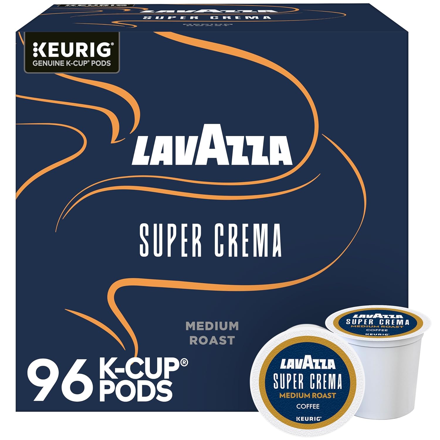 Lavazza Super Crema, Single Serve Keurig® K-Cup® Pods, Medium Espresso Roast Coffee