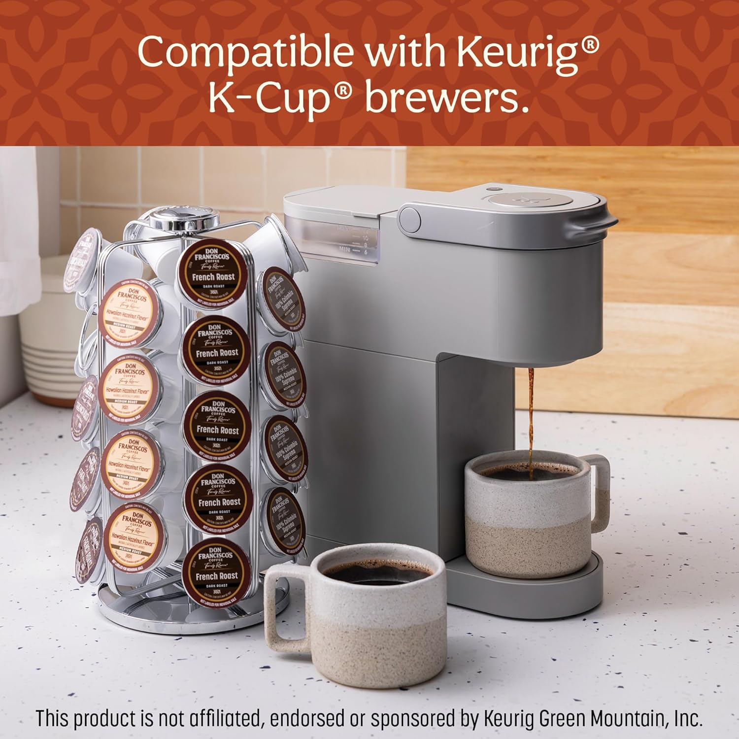 Don Francisco's Kona Blend Coffee Pods, 100 Count, Medium Roast, Compatible with Keurig Brewers - Image 3