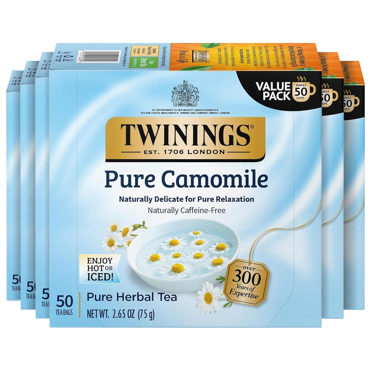 Twinings Pure Camomile Herbal Tea individually Wrapped Bags