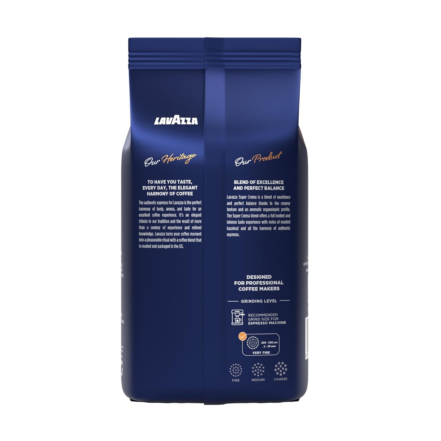Lavazza Super Crema Whole Bean Coffee, Medium Espresso Roast, Arabica and Robusta Blend, 2.2 lb Bag, Package May Vary (Pack of 1) - Image 2